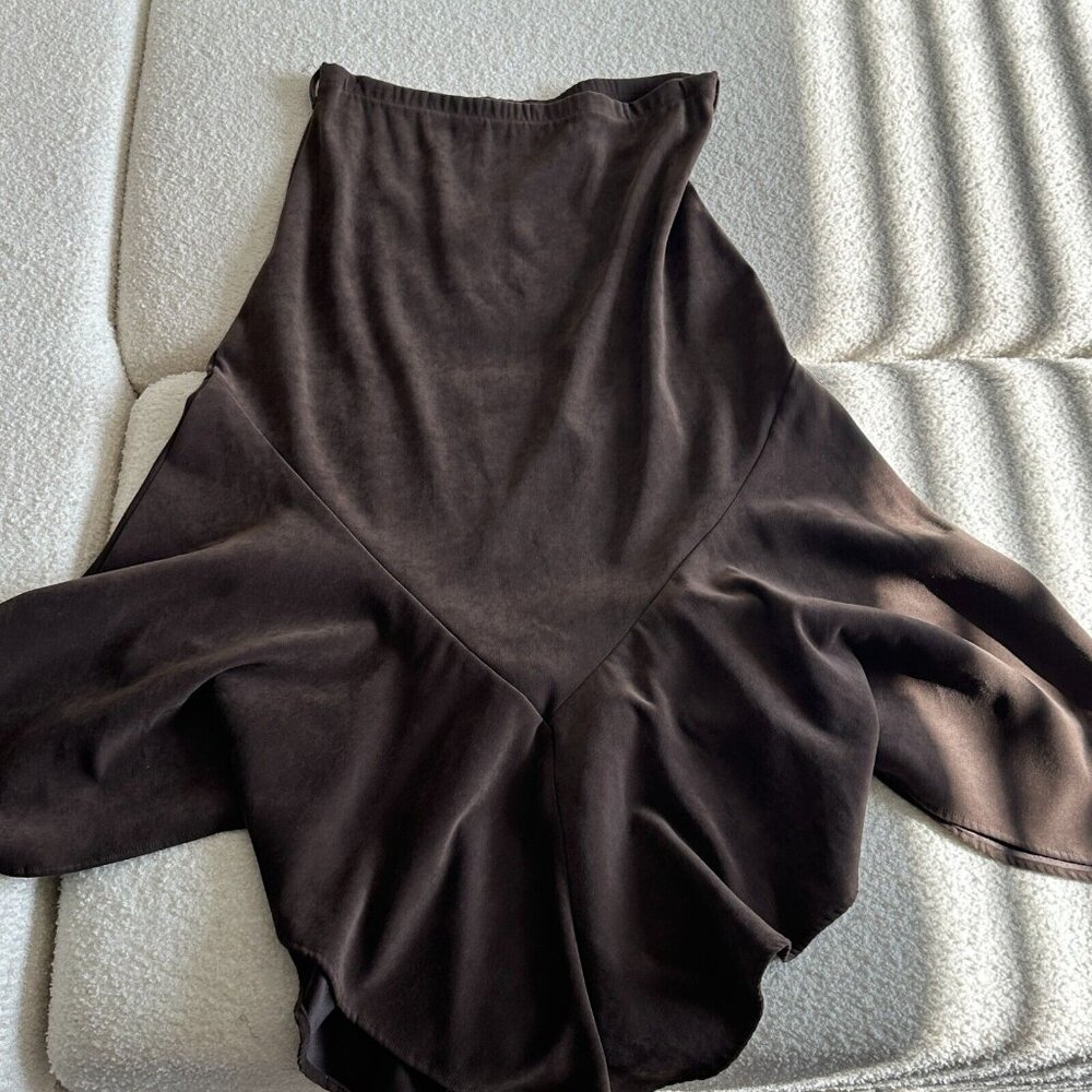 Objex Women's Brown Skirt‎ – Versatile & Stylish Wardrobe Essential
